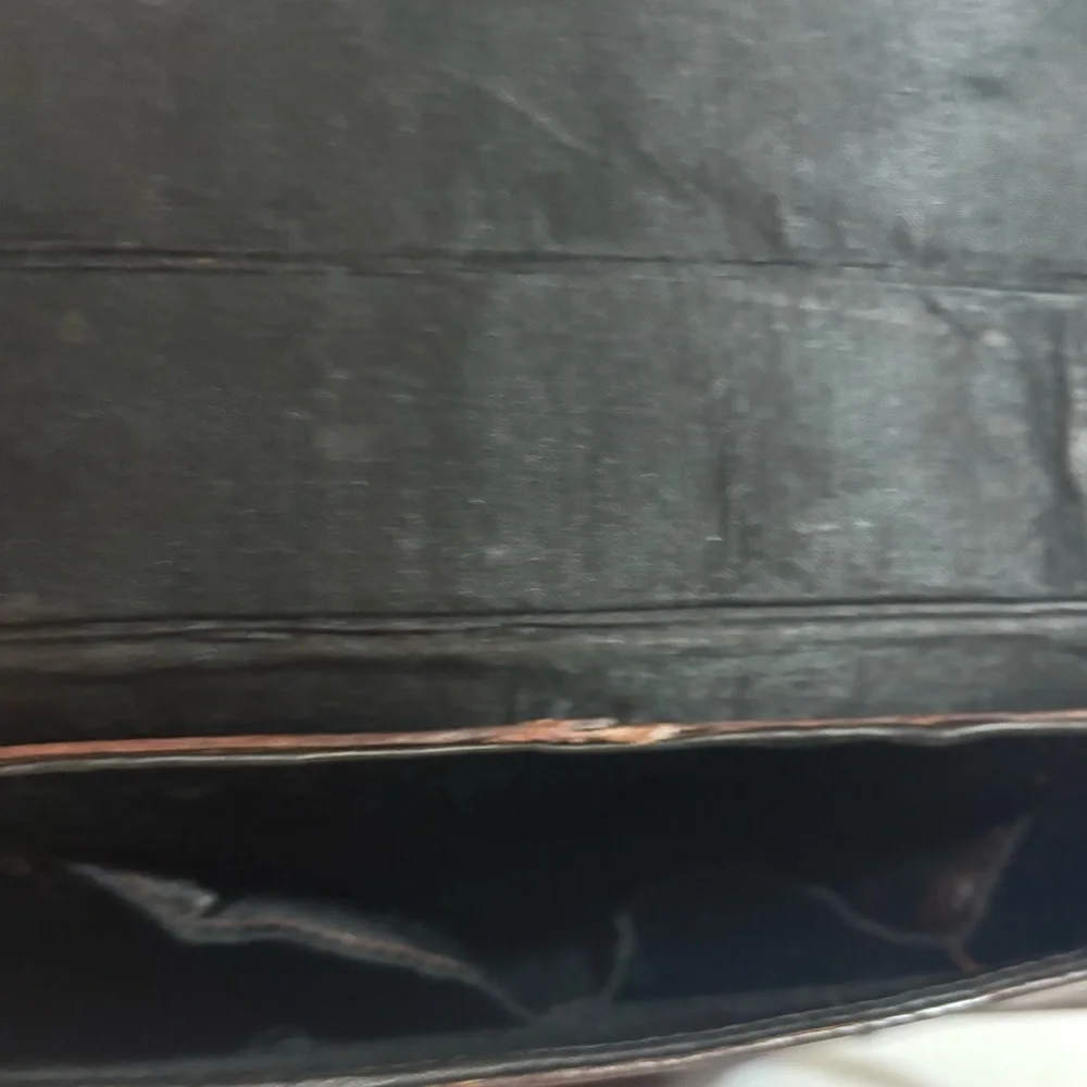 Vintage handmade Brown Leather Crossbody Bag